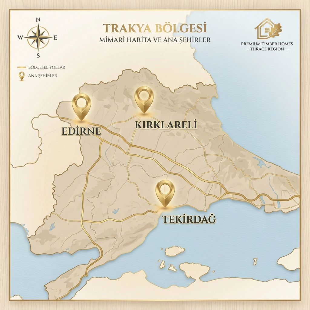 Trakya Bölgesi Haritası